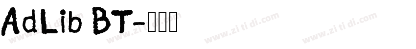 AdLib BT字体转换
